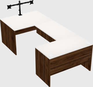 U-shaped desk