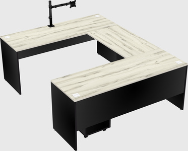 U-shaped desk