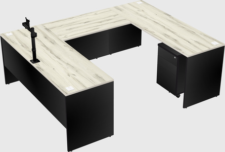 U-shaped desk