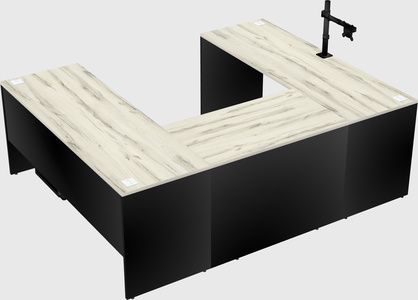 U-shaped desk