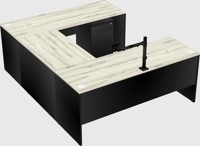 U-shaped desk