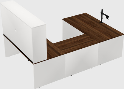 U-shaped desk