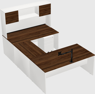 U-shaped desk