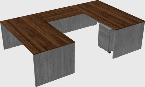 U-shaped desk