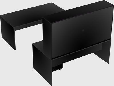 U-shaped desk
