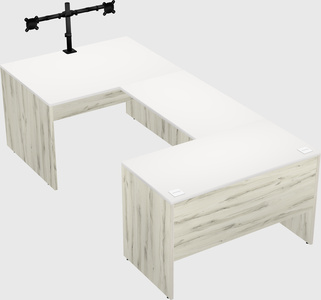 U-shaped desk