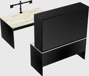 U-shaped desk