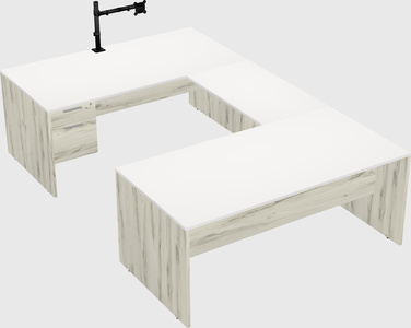 U-shaped desk