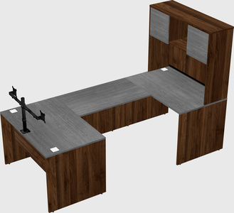 U-shaped desk