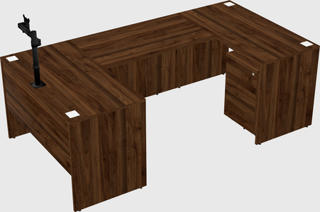 U-shaped desk