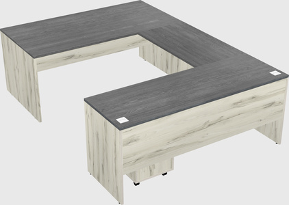 U-shaped desk