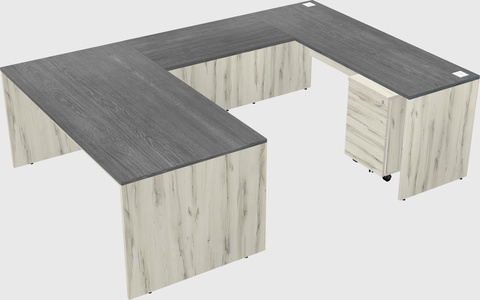 U-shaped desk