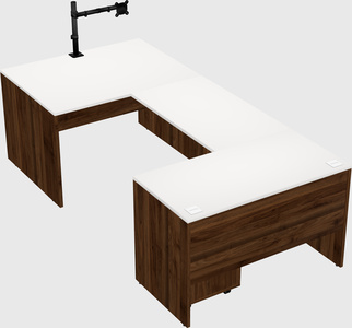 U-shaped desk