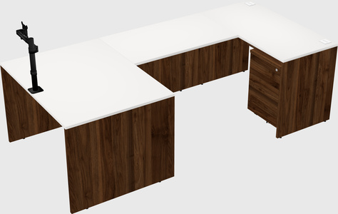 U-shaped desk
