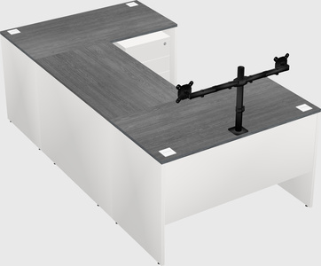 U-shaped desk