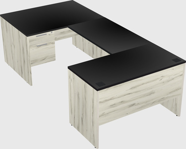 U-shaped desk