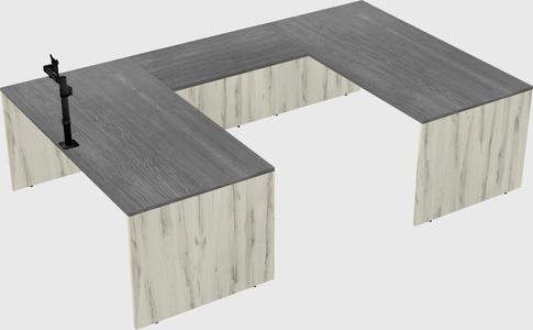 U-shaped desk
