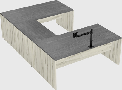 U-shaped desk