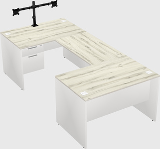 U-shaped desk