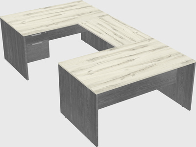 U-shaped desk