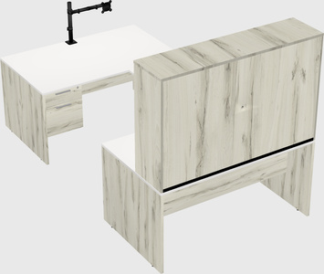 U-shaped desk