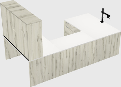 U-shaped desk