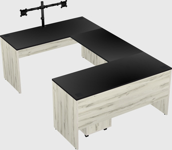 U-shaped desk