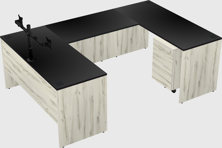 U-shaped desk