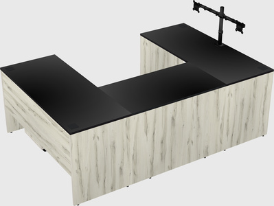 U-shaped desk