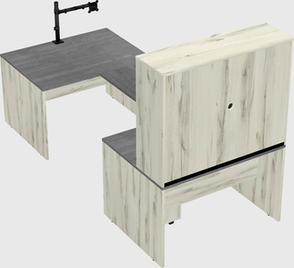 U-shaped desk