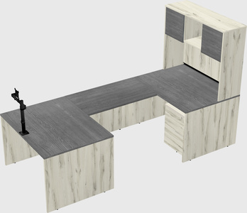 U-shaped desk
