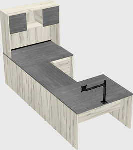 U-shaped desk