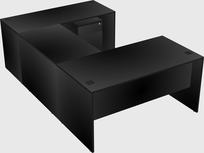 U-shaped desk