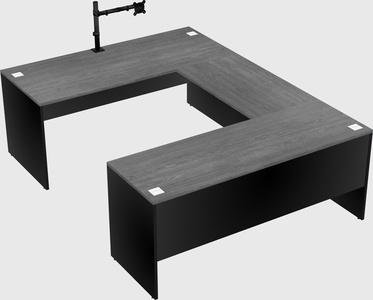 U-shaped desk