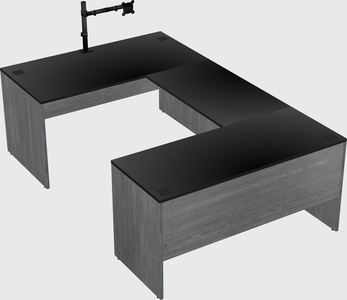 U-shaped desk