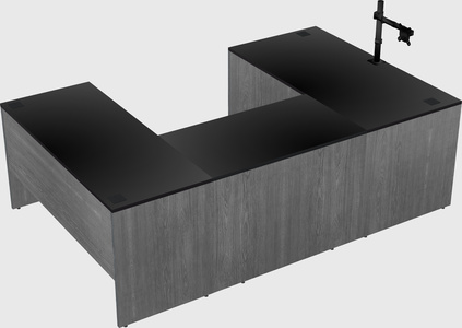 U-shaped desk