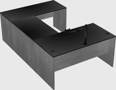 U-shaped desk