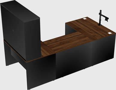 U-shaped desk