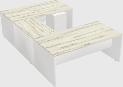 U-shaped desk