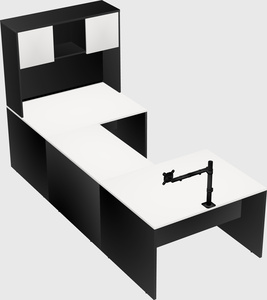 U-shaped desk