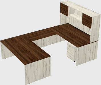 U-shaped desk