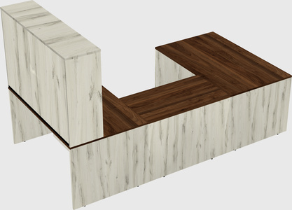 U-shaped desk