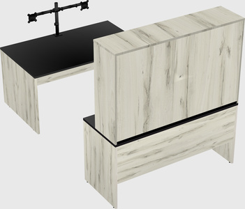 U-shaped desk