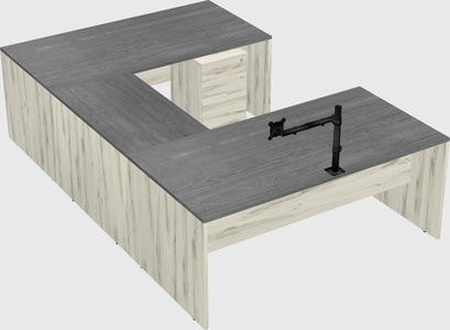 U-shaped desk