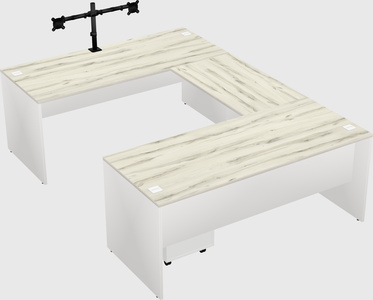 U-shaped desk