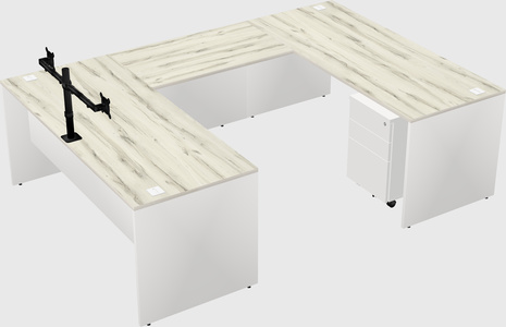 U-shaped desk