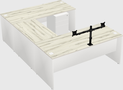 U-shaped desk