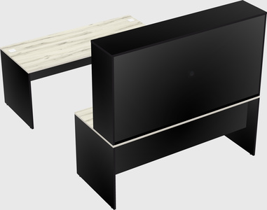 U-shaped desk