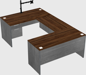 U-shaped desk