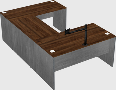 U-shaped desk
